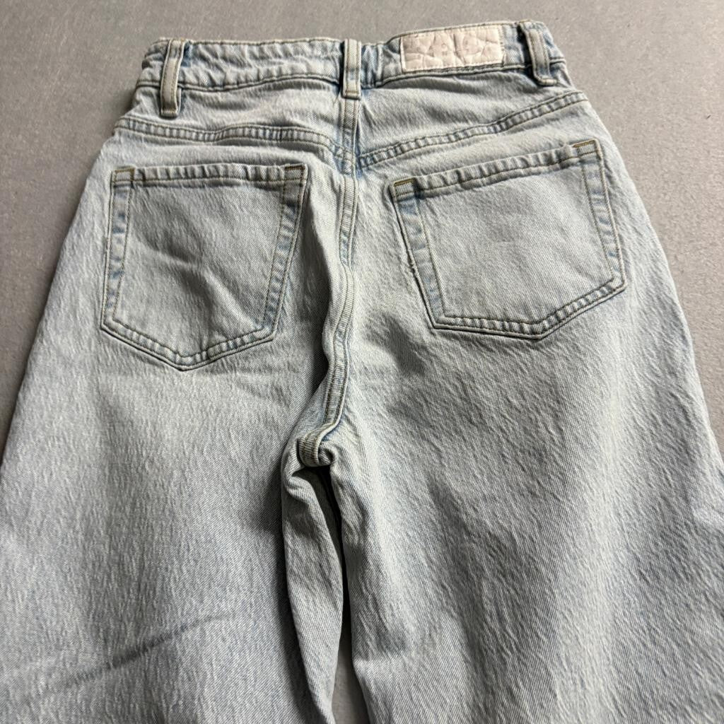 PacSun Stretch 90s Boyfriend Jeans Womens 25 Light Wash Denim High Rise