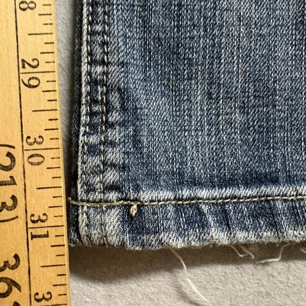 Mudd Jeans Womens Size 3 Blue Denim Low Rise Bootcut Embroidered Pockets Y2K