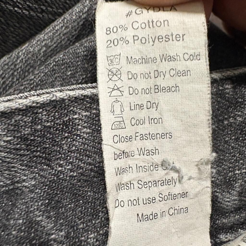 Giordano Blues Skinny Fit Jeans Womens 27 Gray Denim Low Rise Stretch Pants