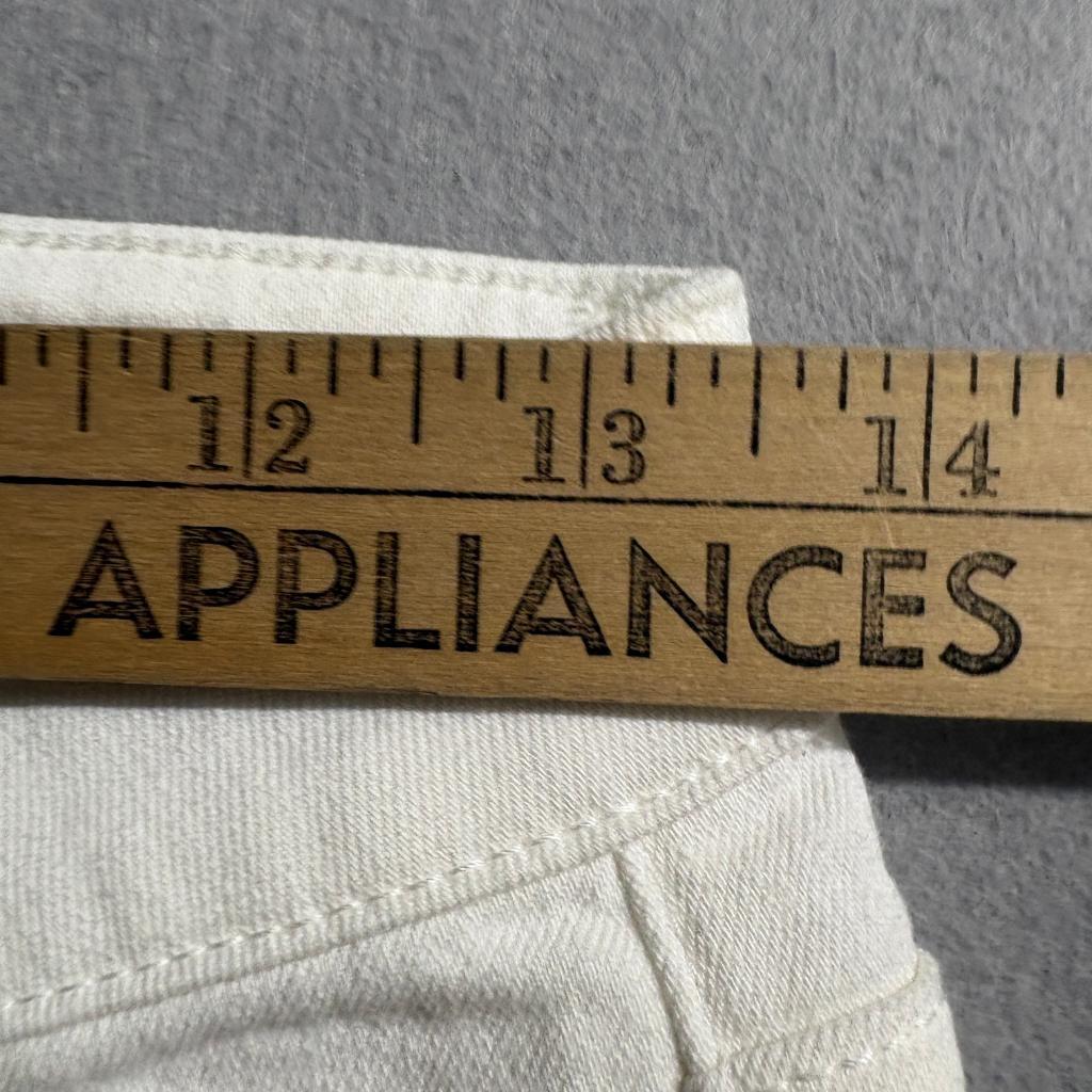Quince Premium Denim White Straight Leg Jeans Womens Size 26 Stretch Cotton