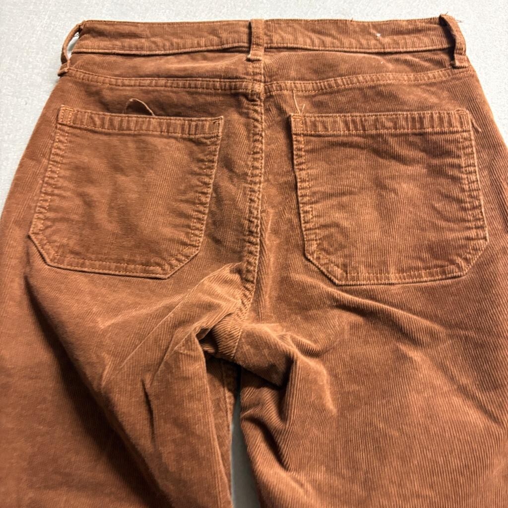 Gap 70s Flare Corduroy Pants Womens 27 4R Brown High Rise Stretch Retro