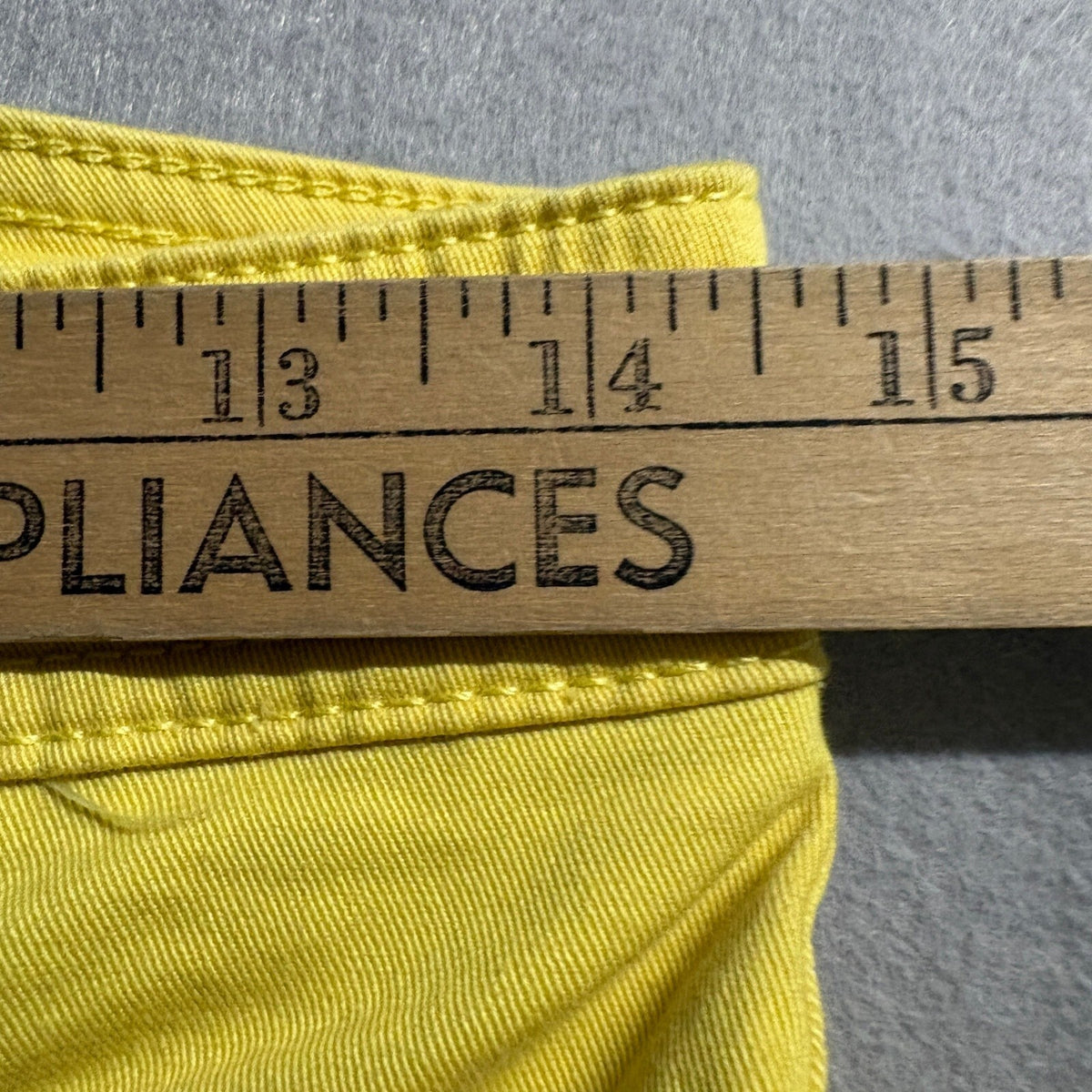 Boden Womens Yellow Straight Leg Pants Size US 4P Petite Utility Pockets Stretch