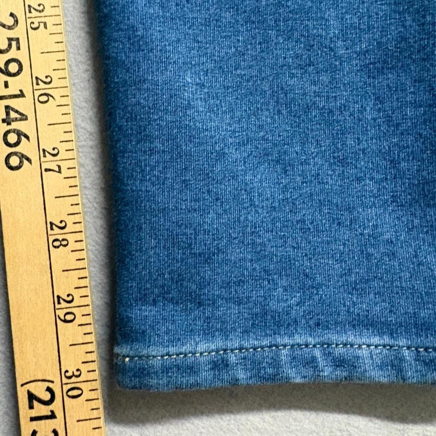 Brunt Jeans Womens 30x32 Blue Denim Low Rise Straight Leg Stretch Knit Jeggings