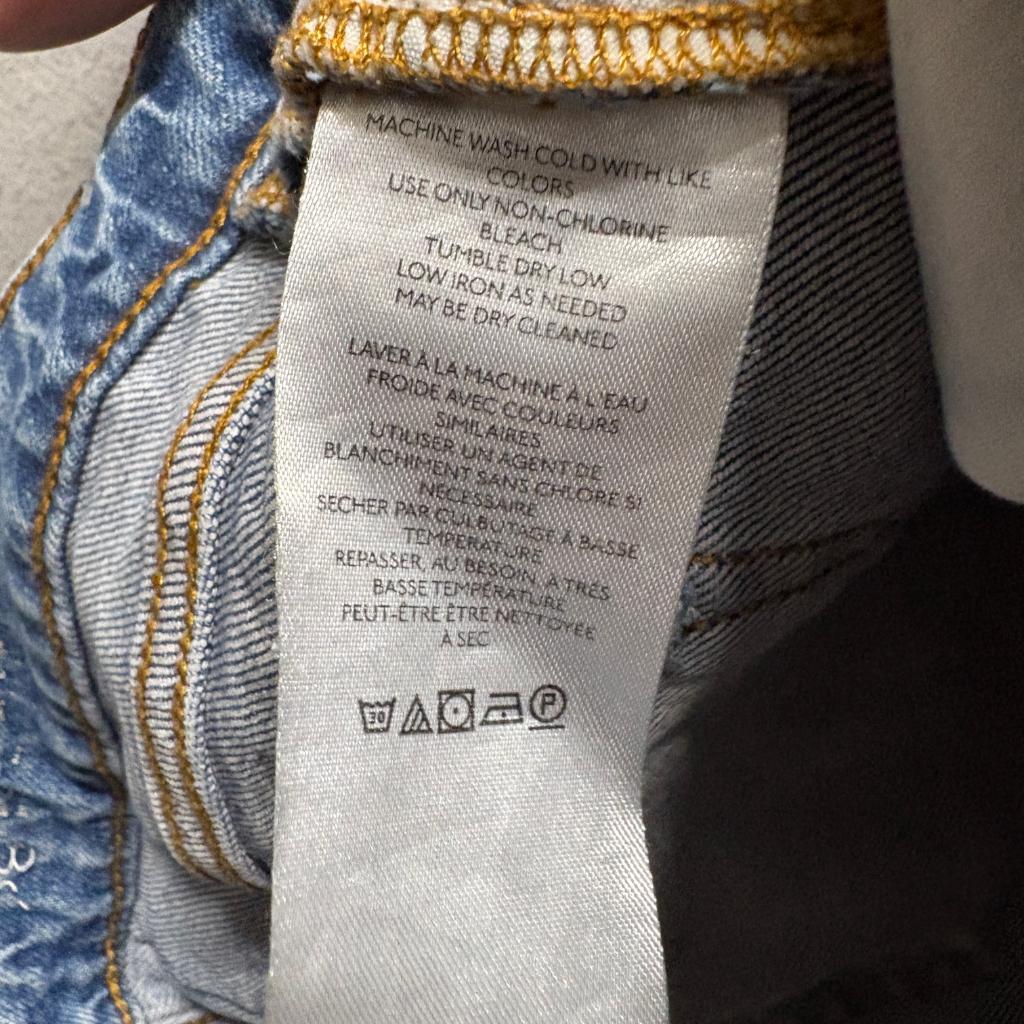 Pilcro and the Letterpress Jeans Womens 30 Blue Denim Straight Leg Anthropologie