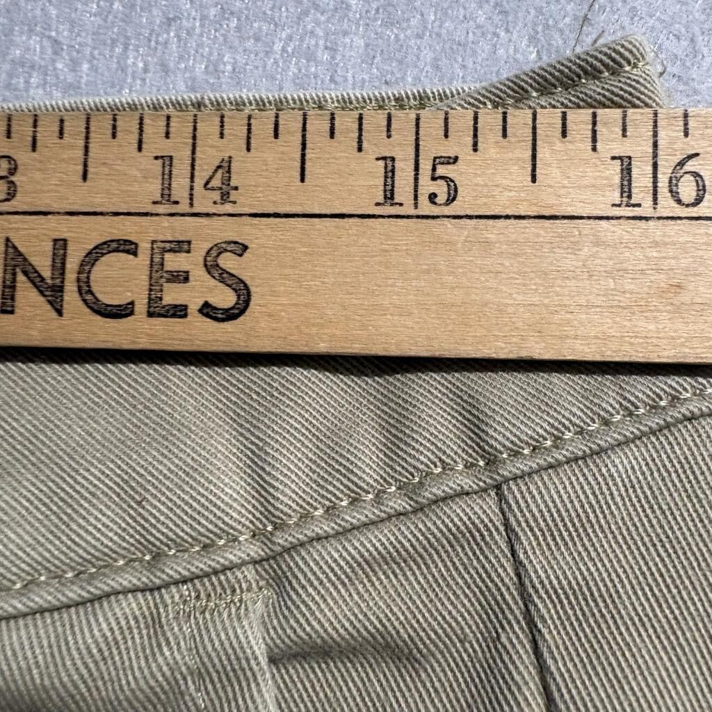 Dickies Girl Crafted for Women Skinny Chino Pants Beige Khaki Size 30x30 Stretch