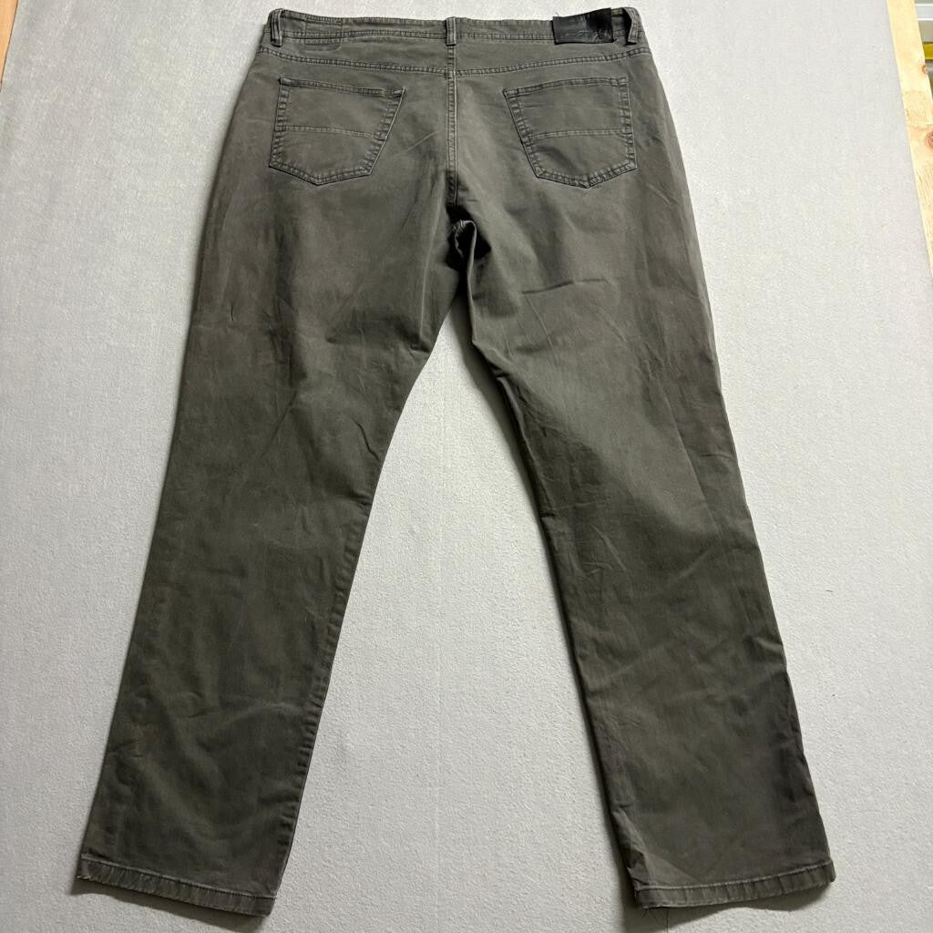 English Laundry Mens Pants 36x32 Gray Cotton Blend Stretch Straight Leg Chino