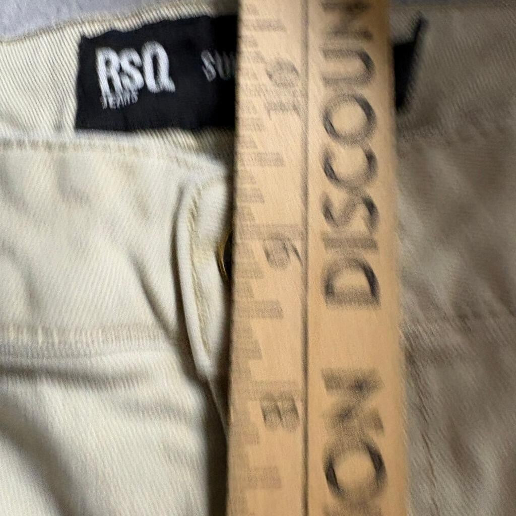 RSQ Jeans Mens Super Skinny Khaki Pants Size 20 Beige Cotton Blend Stretch