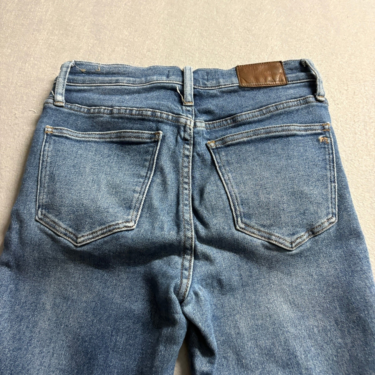 Madewell Cali Demi Boot Cut Jeans Womens Size 27 Blue Denim Stretch