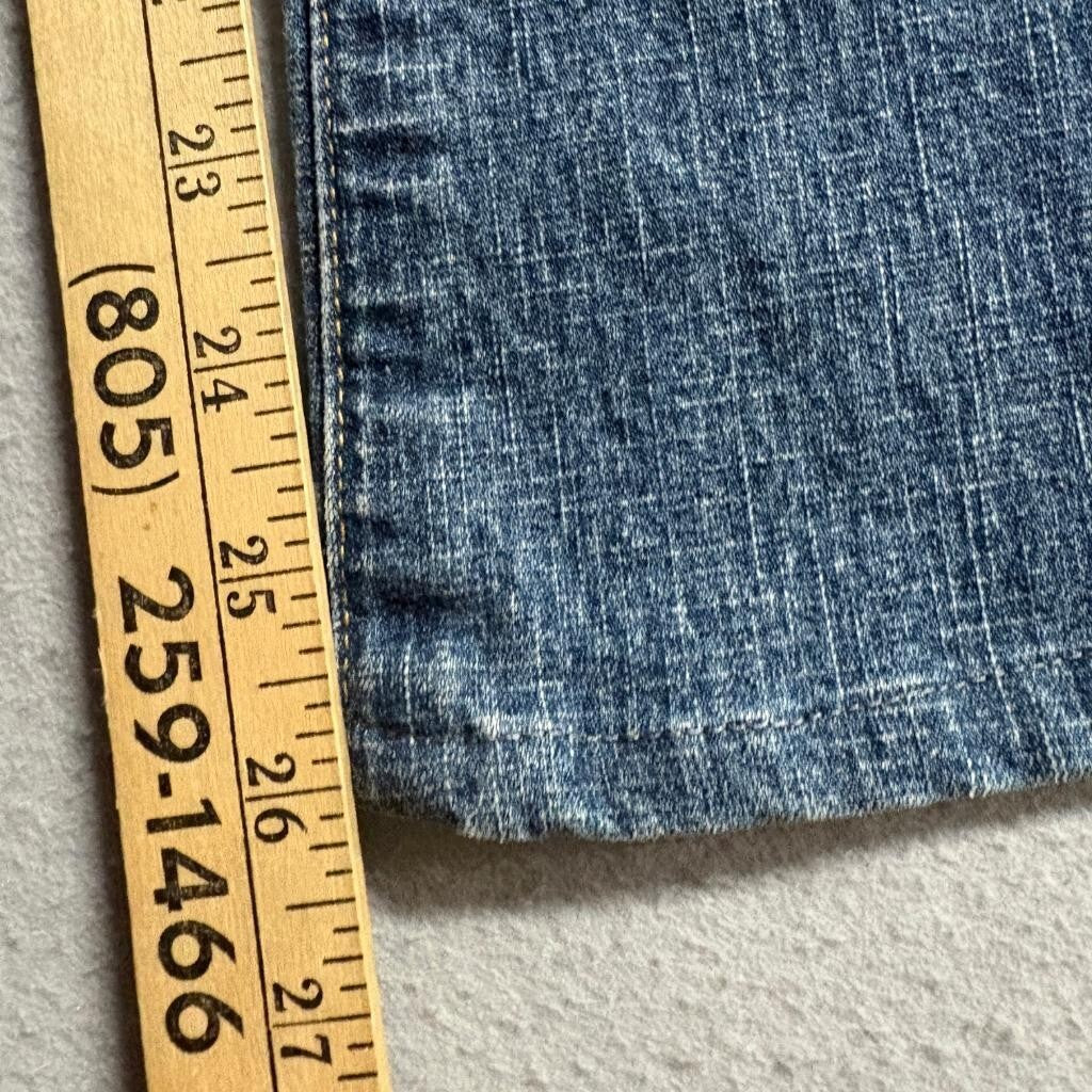 Access Basic Blue Jeans Womens Size 7 Blue Denim Straight Leg Mid Rise AC-3998