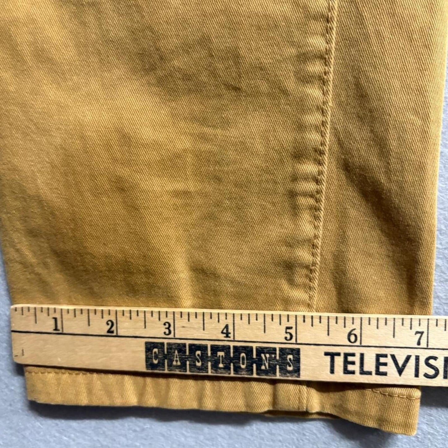 Zara Man Basic Slim Jeans Mens Size 36 Mustard Yellow Stretch Denim Pants