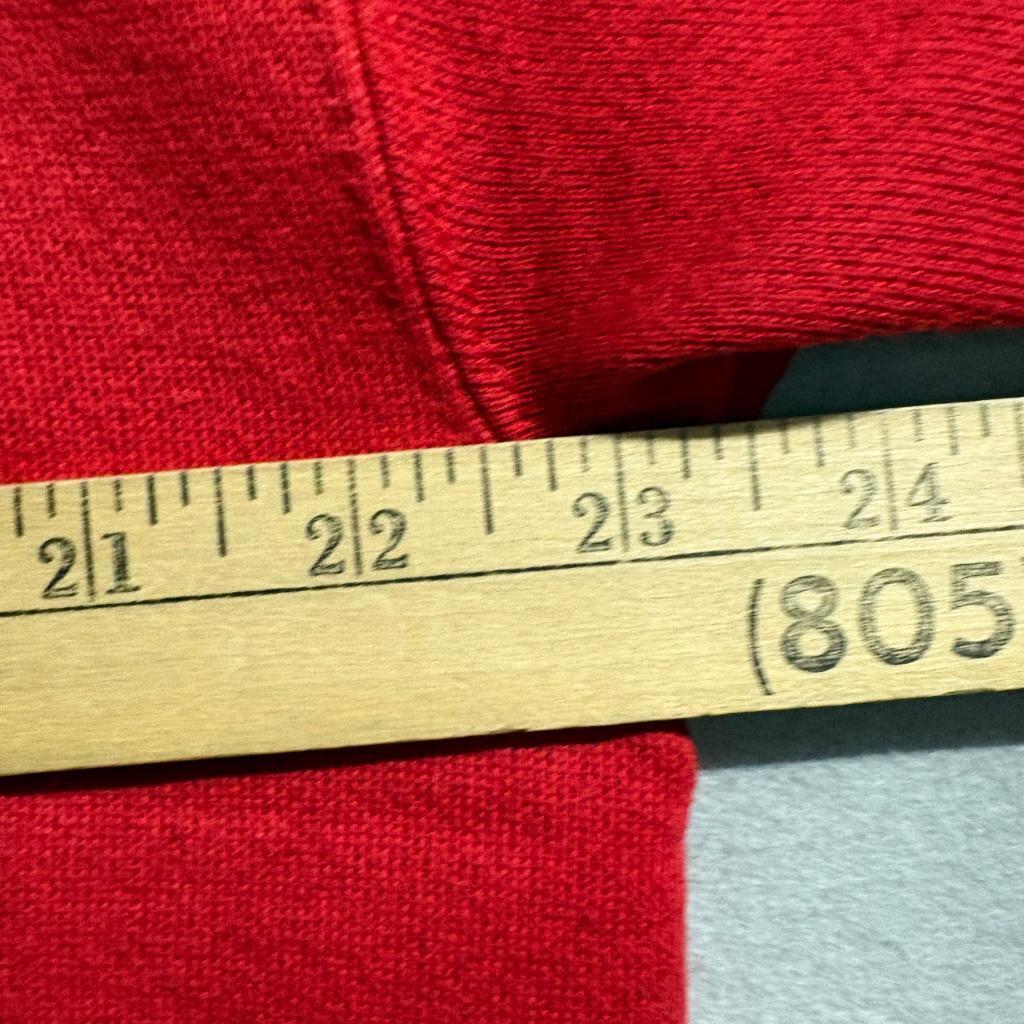 Vintage Chicago Bulls Tultex Sweatshirt Mens XL Red 90s NBA Crewneck Stain Flaw