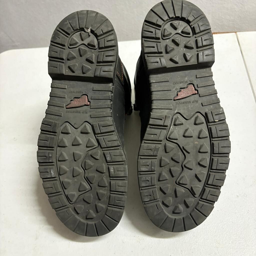 Red Wing 2400 King Toe Mens 9.5 D Waterproof Steel Toe Work Boots Black Leather