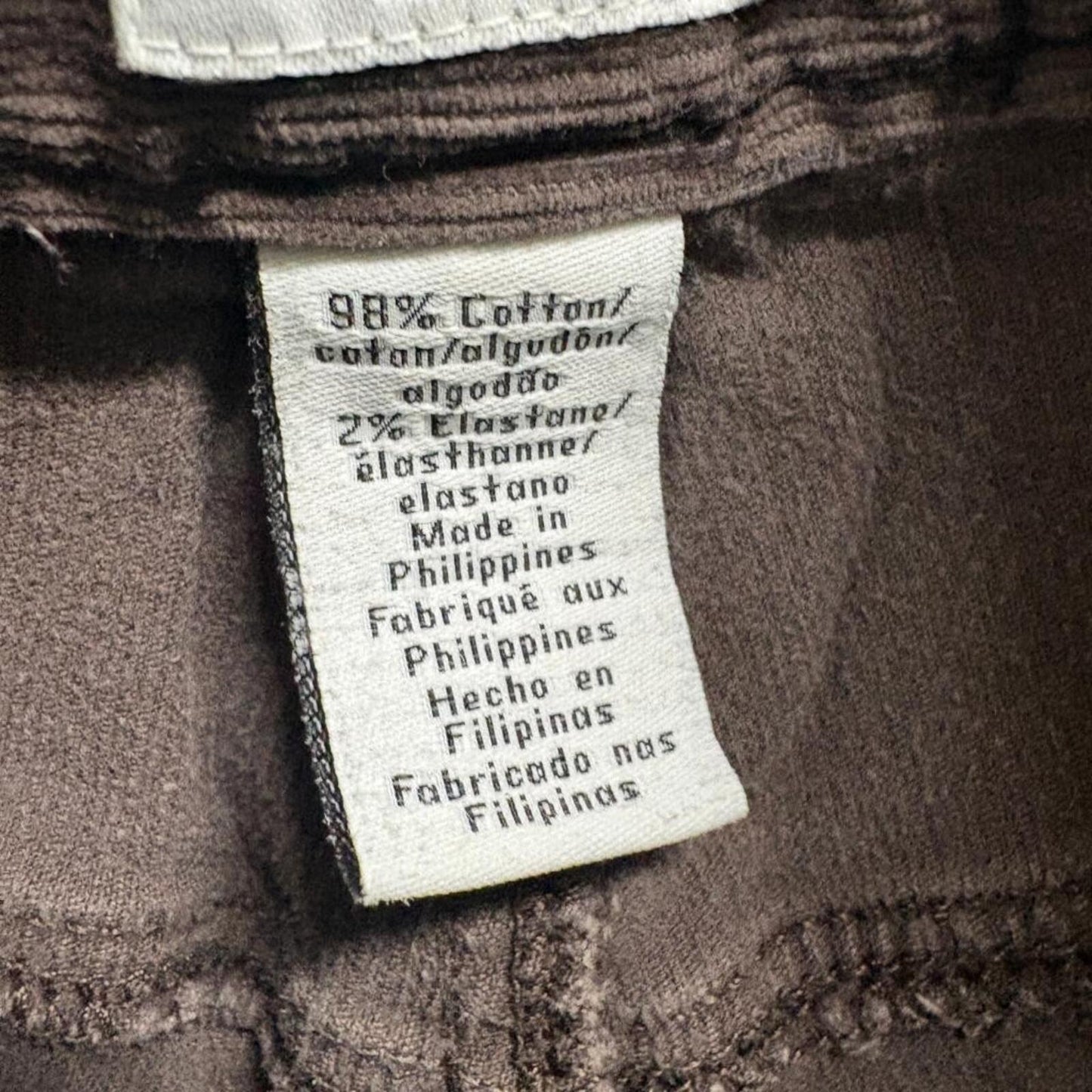 Calvin Klein Jeans Corduroy Pants Womens 10 Brown Straight Leg Stretch Mid Rise