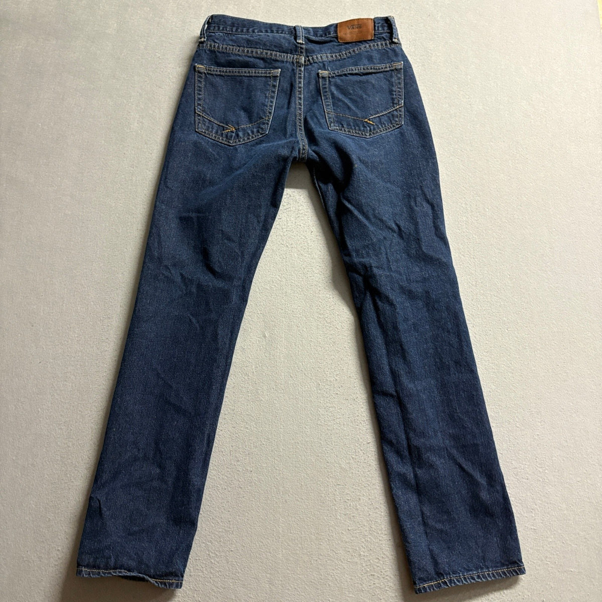 Vans V16 Slim Jeans Mens 30x30 Dark Wash Blue Denim Skateboarding Pants