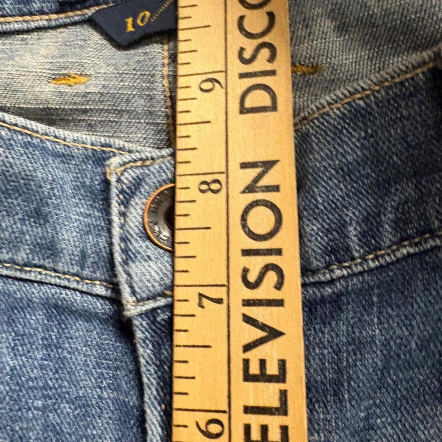 Lucky Brand Sienna Cigarette Jeans Womens 10 30 Blue Denim Stretch Crop Ankle