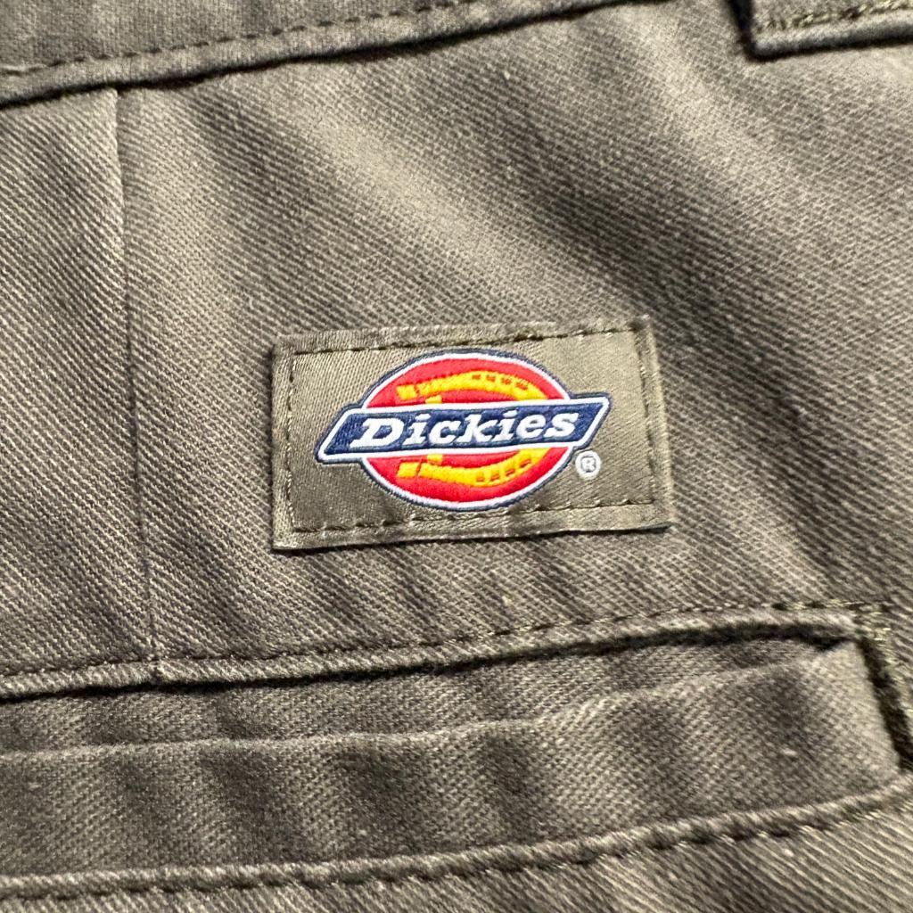 Dickies Flex Mens Cargo Pants 36x32 Green Brown Workwear Utility Trousers
