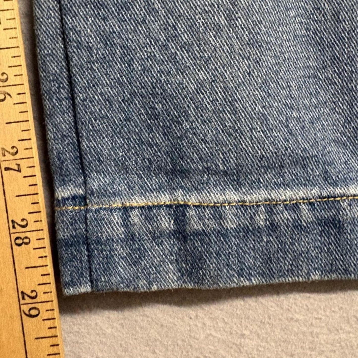 Fashion Nova Carpenter Jeans Mens Size 9 Blue Denim Utility Pants 100% Cotton