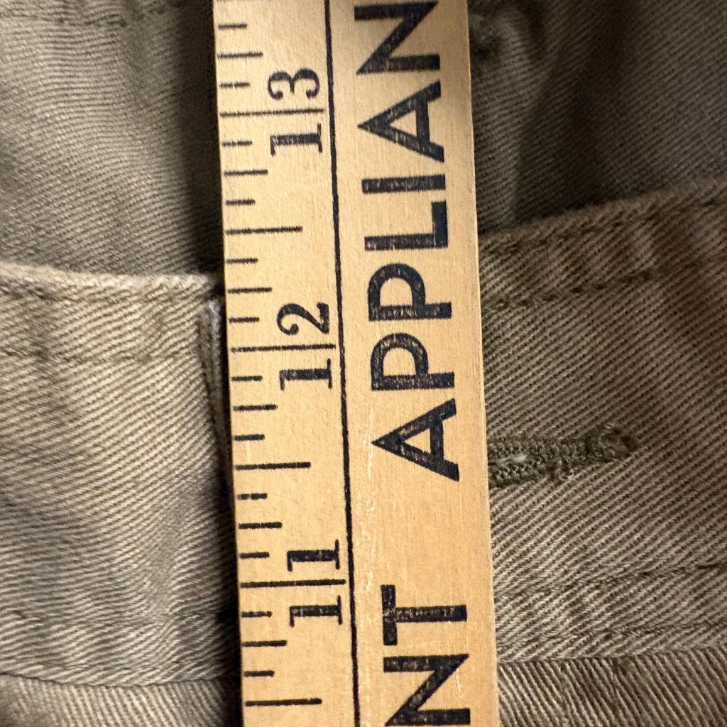 Vintage Zeppelin Pleated Chino Pants Womens 32 Brown Cotton High Rise Tapered