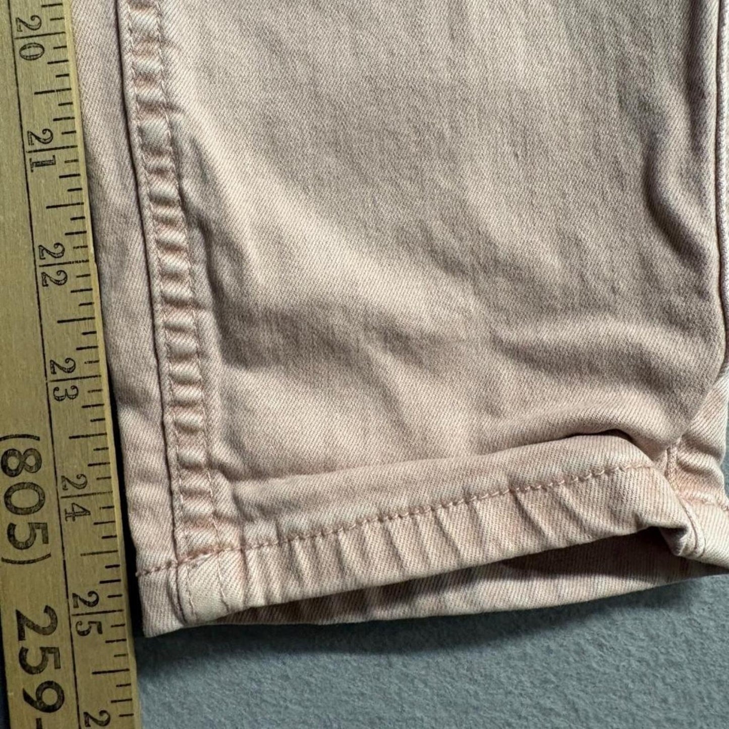 Calvin Klein Jeans Womens 10 Pink Peach Skinny Slim Denim Pants Stretch