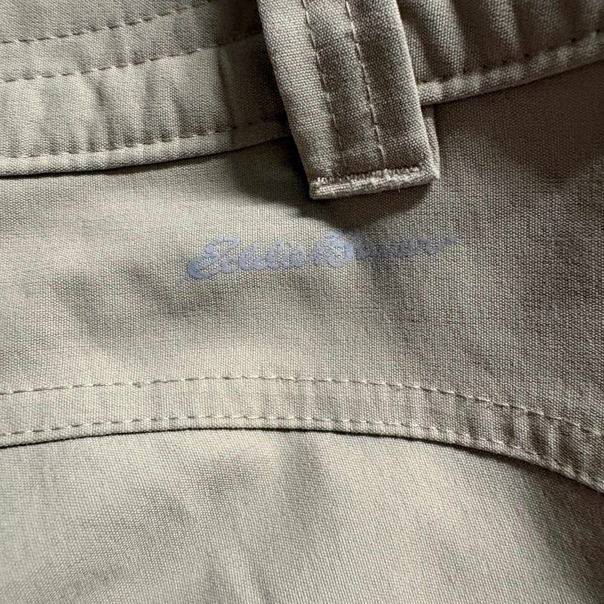 Eddie Bauer Womens 12 Capri Pants Beige Nylon Spandex Stretch Hiking Outdoor