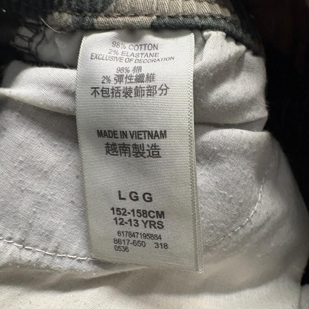 Levi's Boys Camo Jogger Pants Size L 12-13 Years Green Camouflage Stretch
