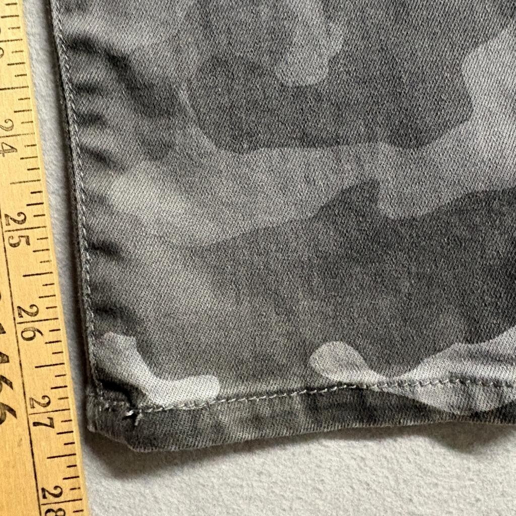 Seven7 Utility Ankle Skinny Jeans Womens 12 Camo Gray Stretch Denim Pants