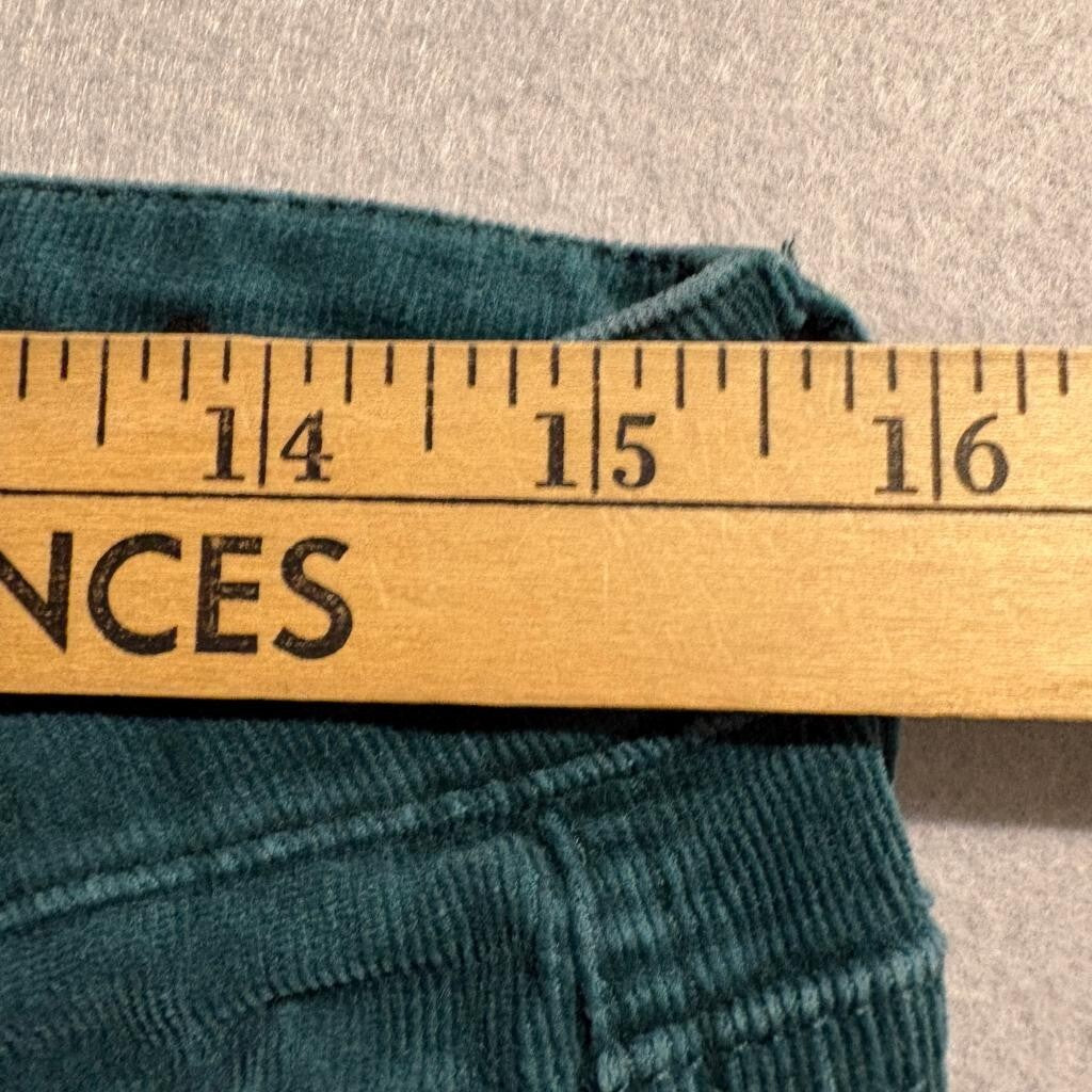 Kut from the Kloth Corduroy Pants Womens Size 6 Green Bootcut Stretch Cord