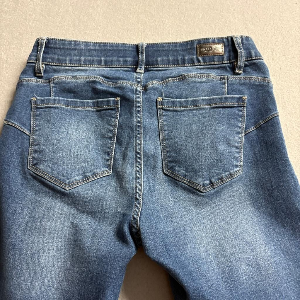 Juicy Couture Jeans Womens 6 Blue Denim Cropped Skinny Comfort Waist Stretch