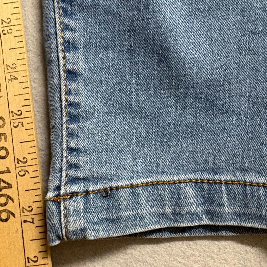 Jeans Wear High Waist Elastic Band Skinny Jeans Womens XL Blue Denim Stretch