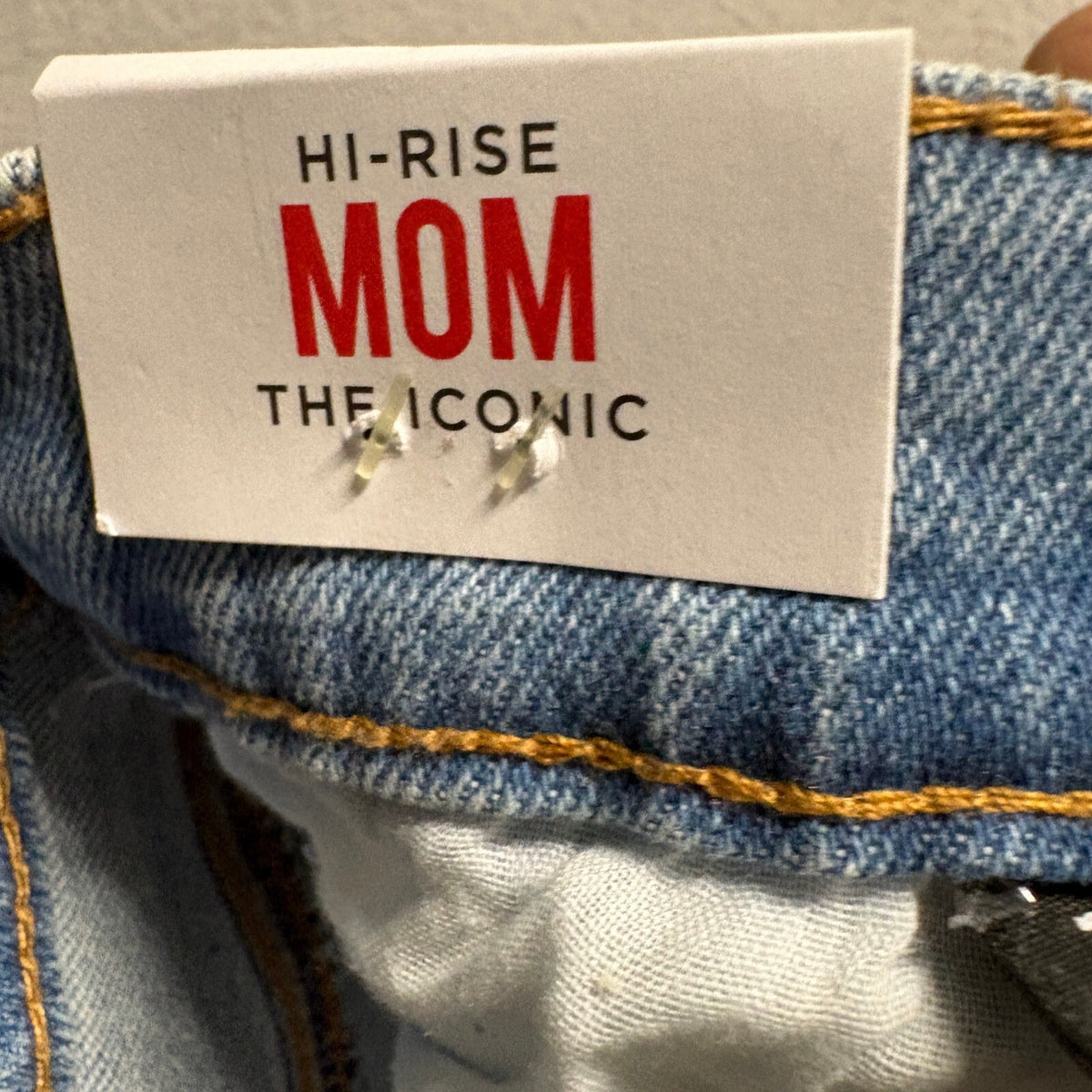 Celebrity Pink Womens Hi-Rise Mom Jeans Size 7/28 Blue Distressed Denim New