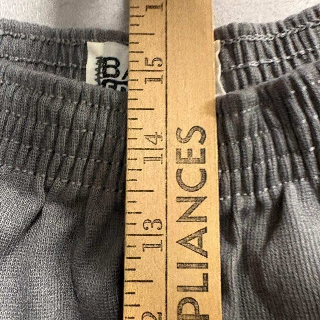 Vintage Basic Editions Gray Knit Shorts Mens XL Elastic Waist Made in USA New