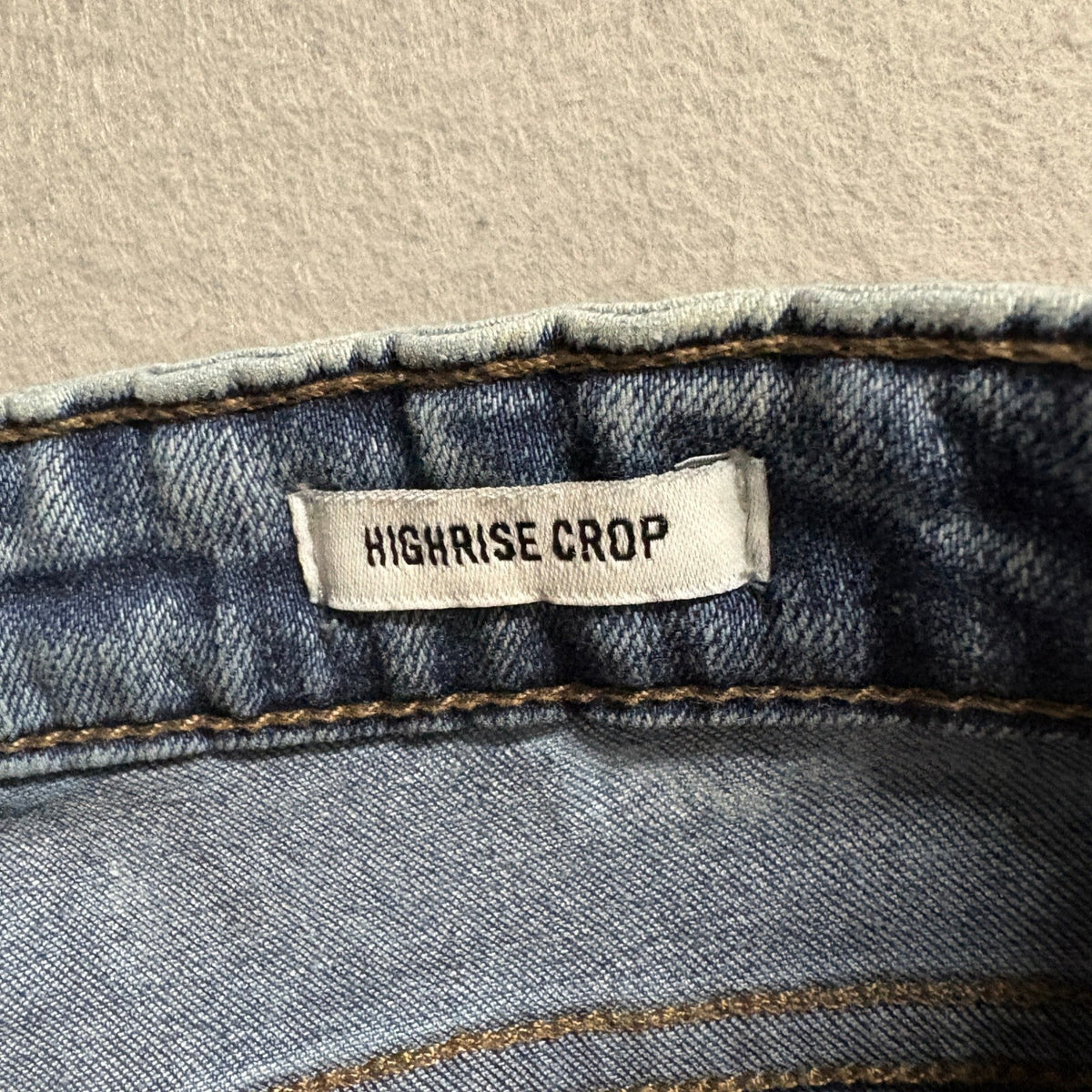 William Rast Highrise Crop Jeans Womens 29 Blue Acid Wash Distressed Frayed Hem