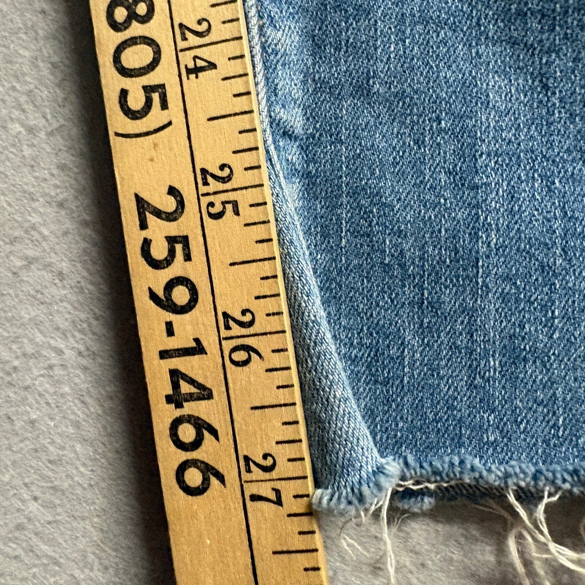 Madewell The Perfect Vintage Jean Womens 27 Blue Distressed Raw Hem High Rise