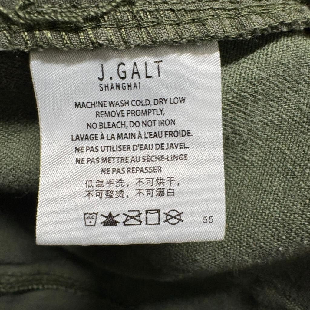 J. Galt Brandy Melville Cargo Pants Womens Small Green Wide Leg Utility Y2K