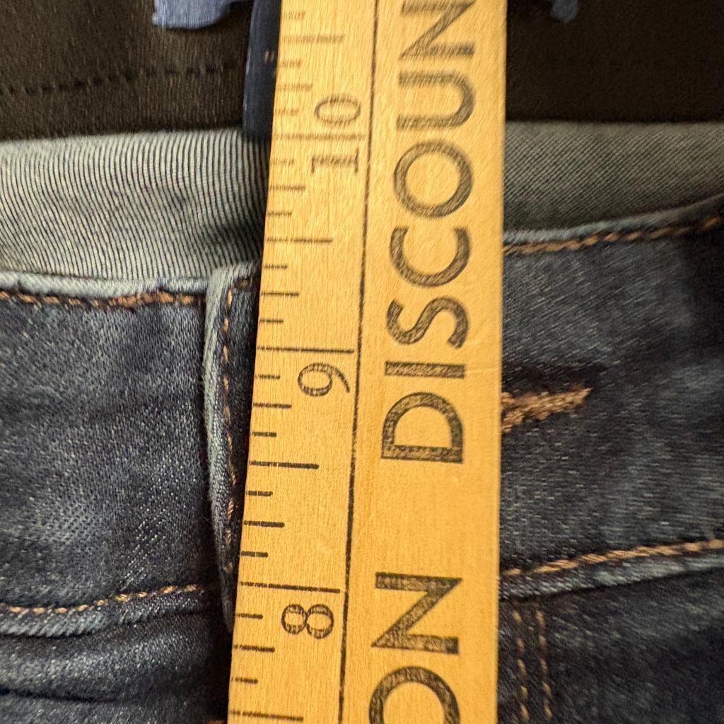 Democracy Ab solution Skinny Jeans Womens 12 Blue Denim Distressed Stretch