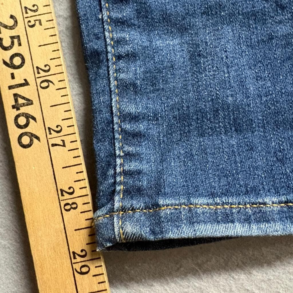 Levis Mile High Super Skinny Jeans Womens 25 x 28 Blue Denim Stretch High Rise