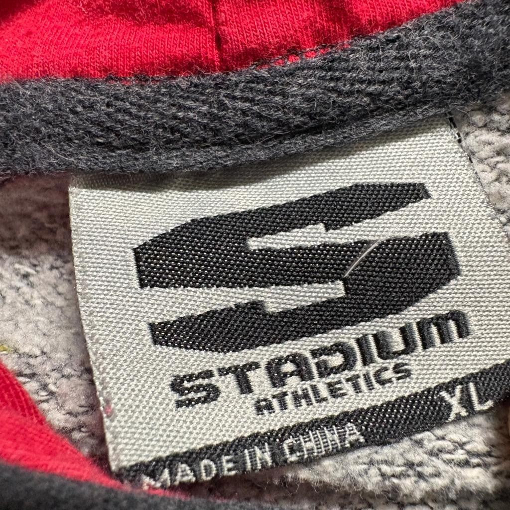 Fresno State Bulldogs Stadium Athletics Hoodie Mens XL Gray Red NCAA Sweatshirt