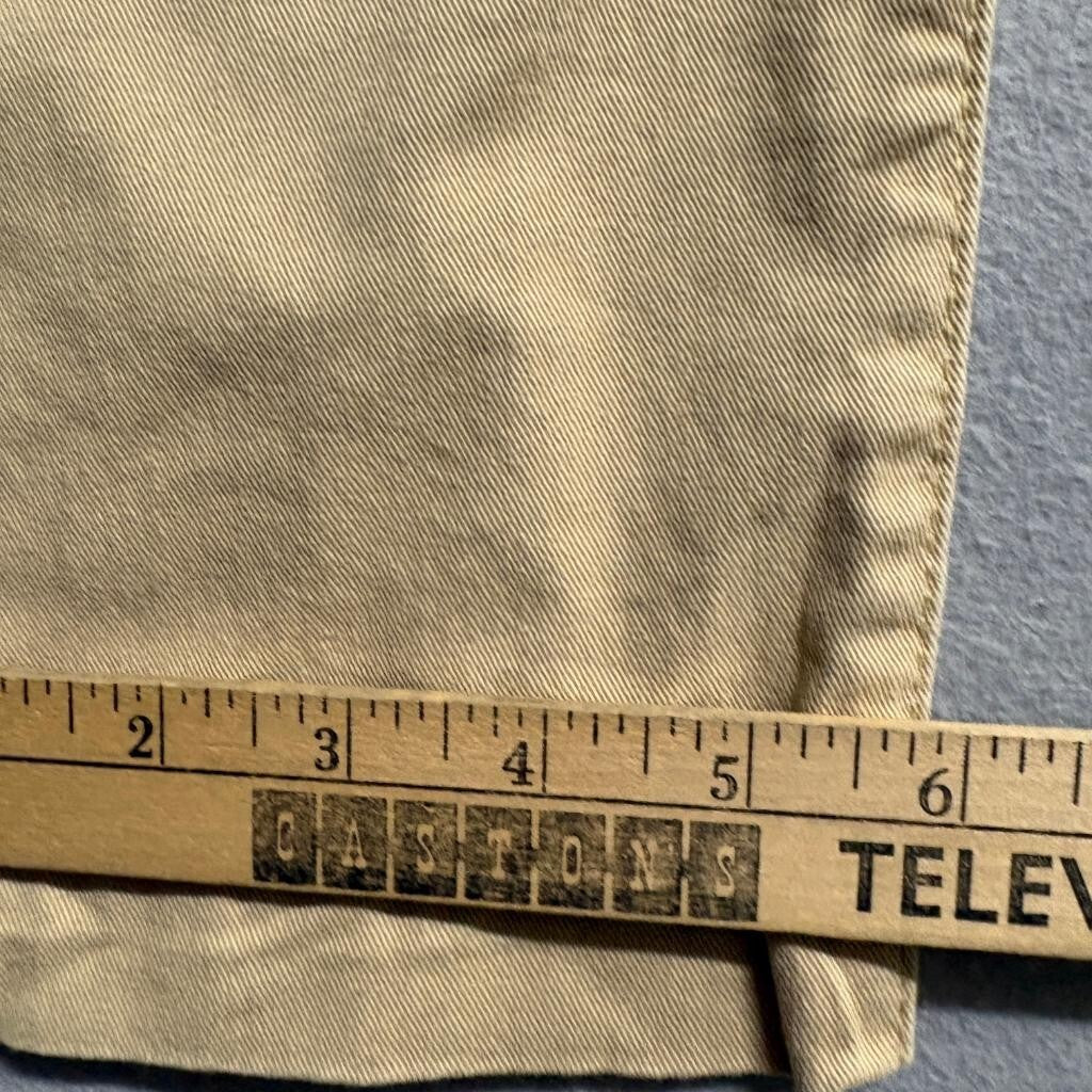 Aeropostale Mens Skinny Chino Pants 28x32 Khaki Tan Cotton Stretch Casual