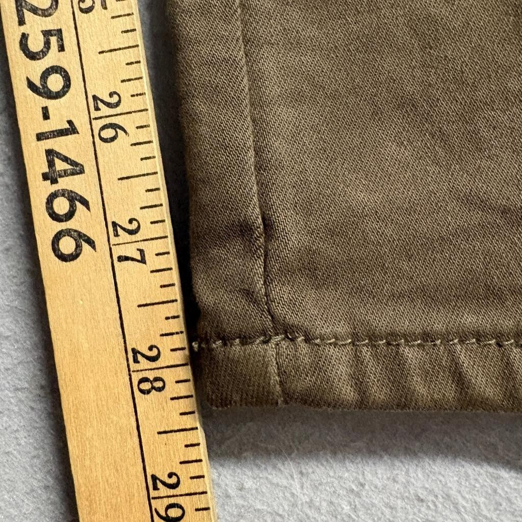 Wish List Jeans Womens Medium Olive Green Moto Skinny Ribbed Knee Pants