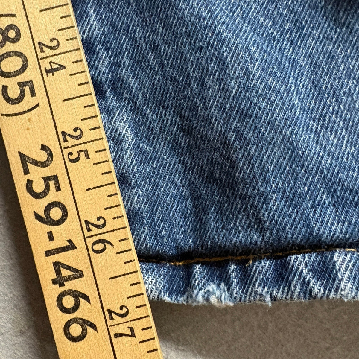 Levi's Premium 501 Original Fit Distressed Jeans Mens W25 L30 Blue Denim