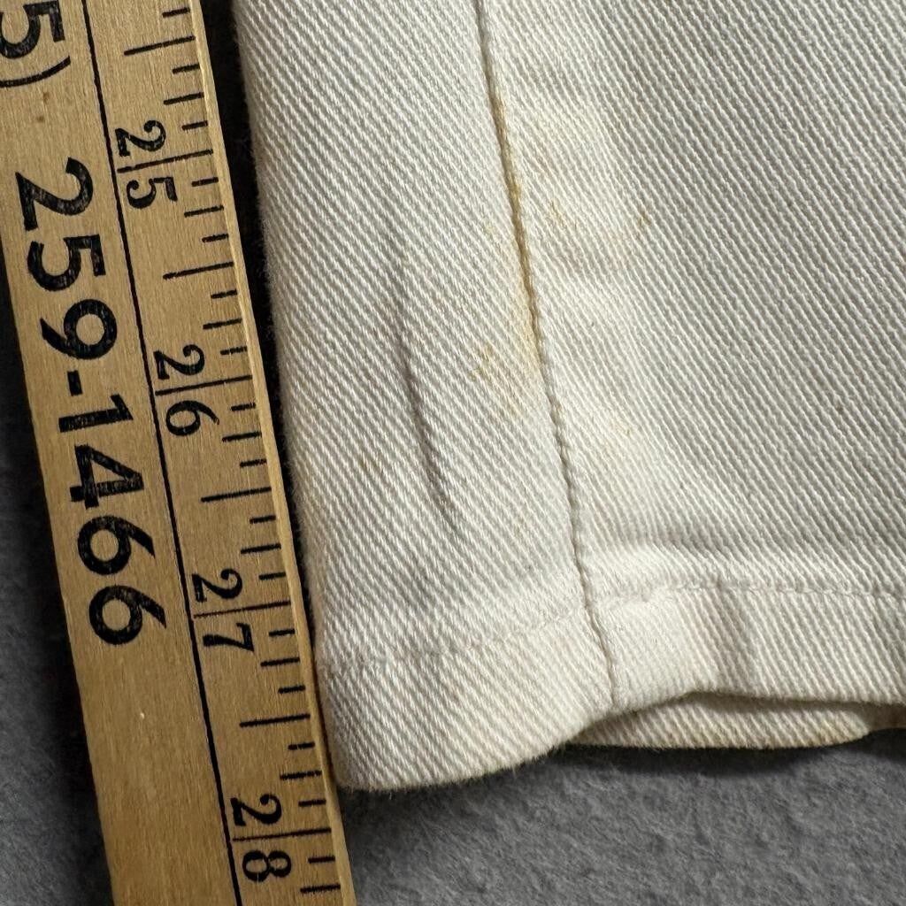 Lauren Jeans Co Ralph Lauren White Denim Pants Womens Size 8P Straight Leg