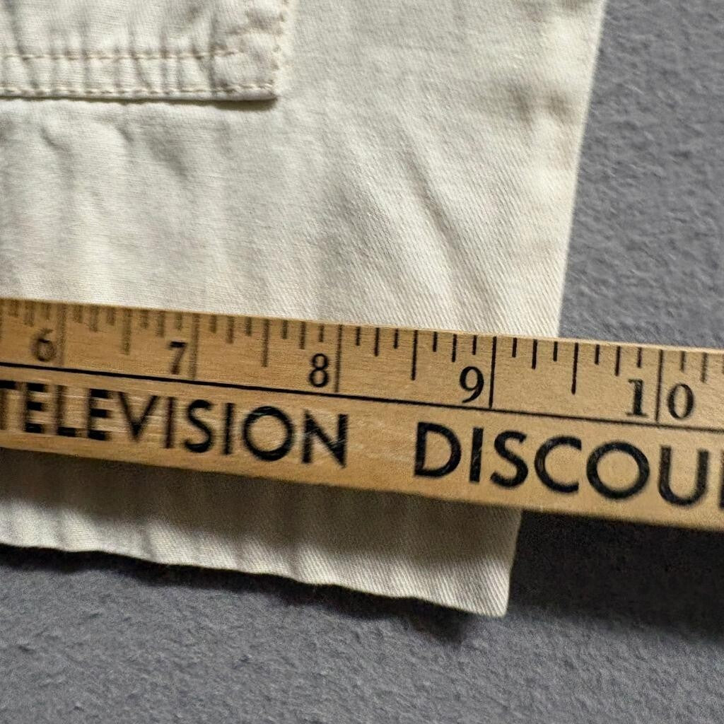 Universal Thread Cargo Pants Womens Size 6 Beige Cream Wide Leg Cotton Utility