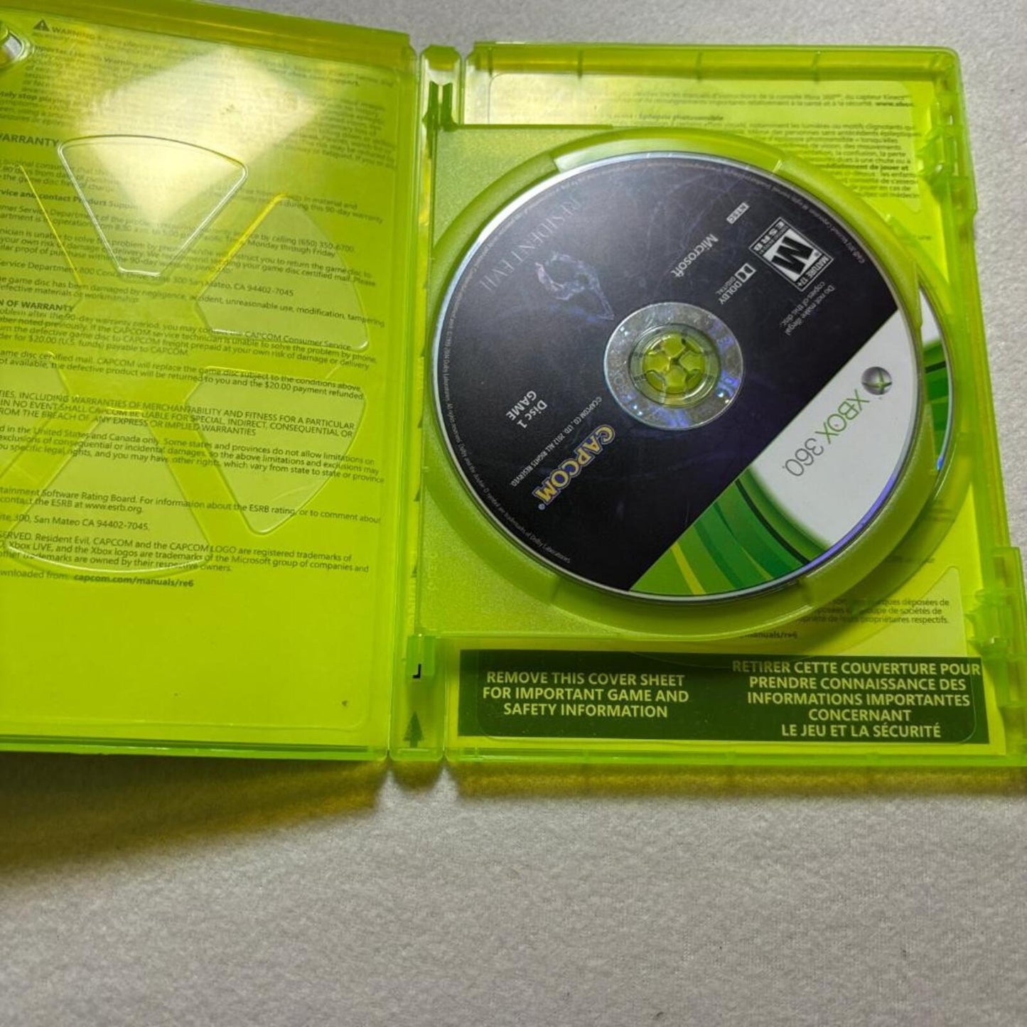 Resident Evil 6 Xbox 360 Capcom 2012 2-Disc Set Tested