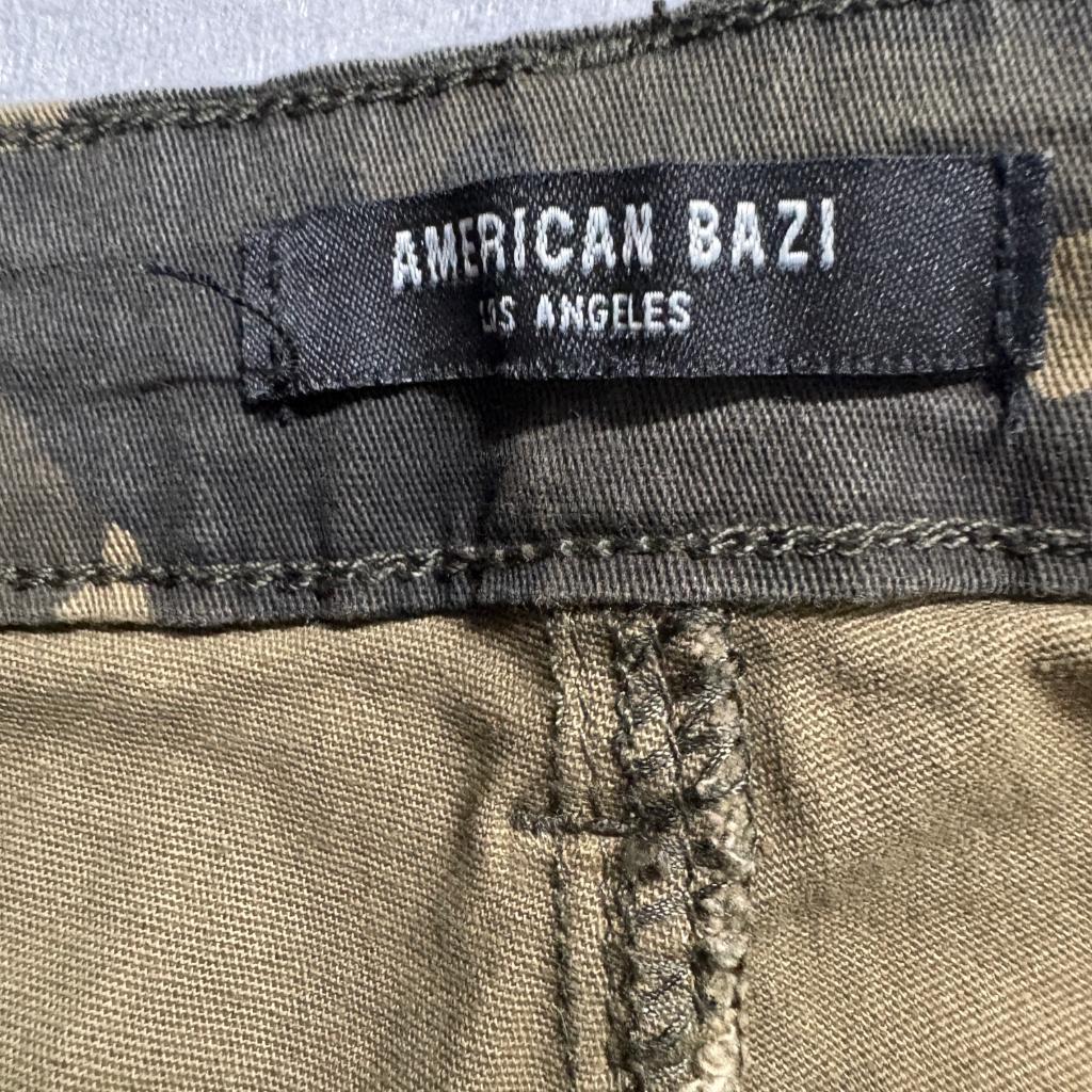 American Bazi Camo Cargo Jogger Pants Womens Medium Green Camouflage Utility