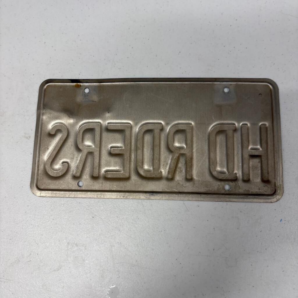 California Motorcycle License Plate HD RDERS Harley Davidson Rider Vanity Plate