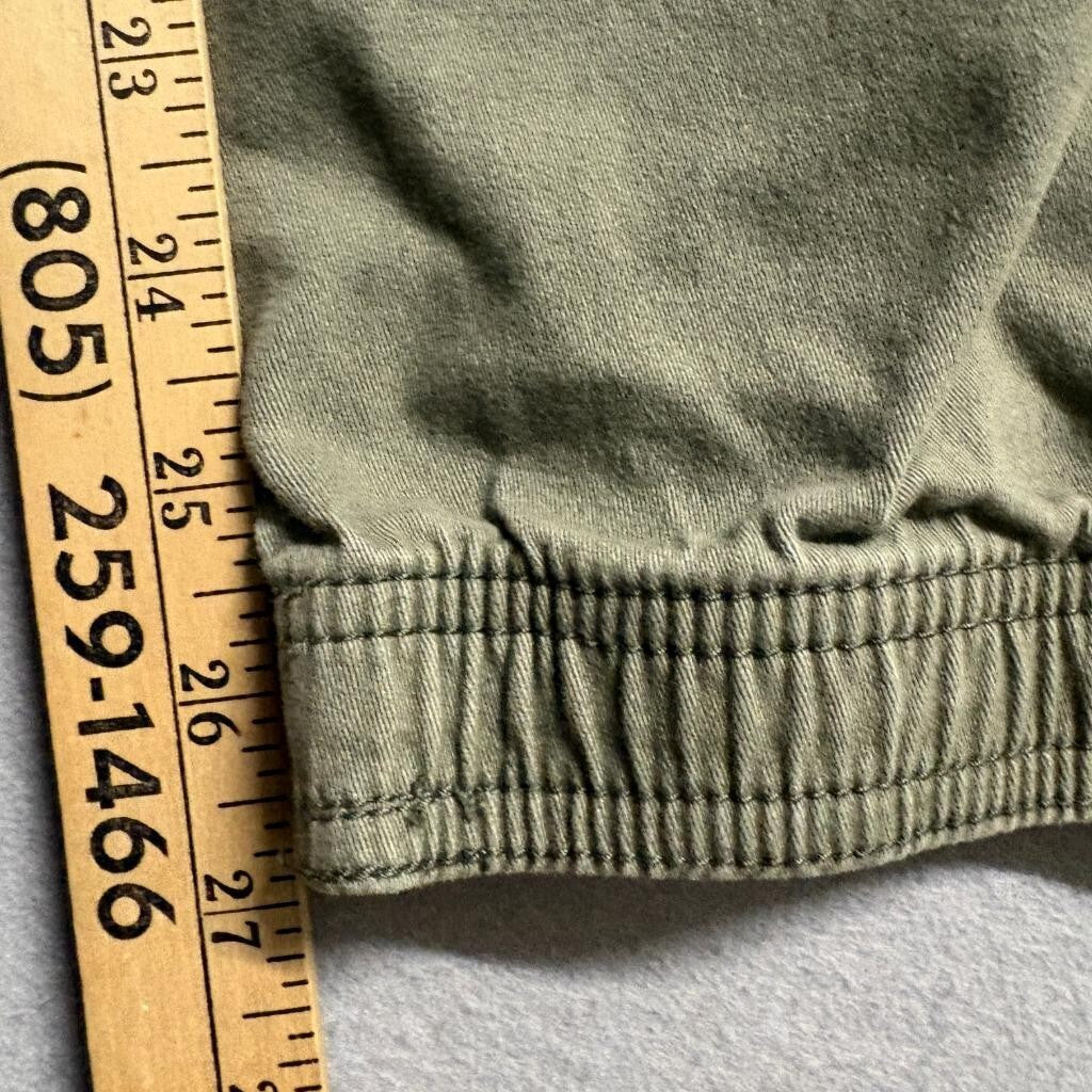RSQ Jogger Pants Mens Large L Olive Green Cotton Stretch Elastic Waist Cuffed