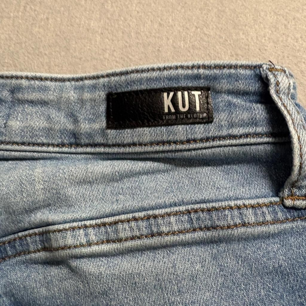 Kut from the Kloth Rachael Fab Ab Mom Jean Shorts Womens Size 0 Blue Denim