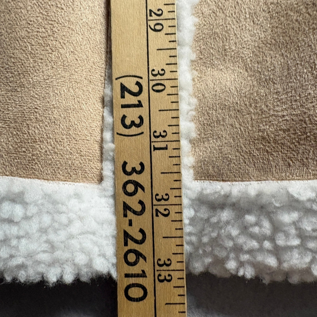 Unbranded Faux Suede Sherpa Lined Jacket Womens Medium Tan Camel Coat