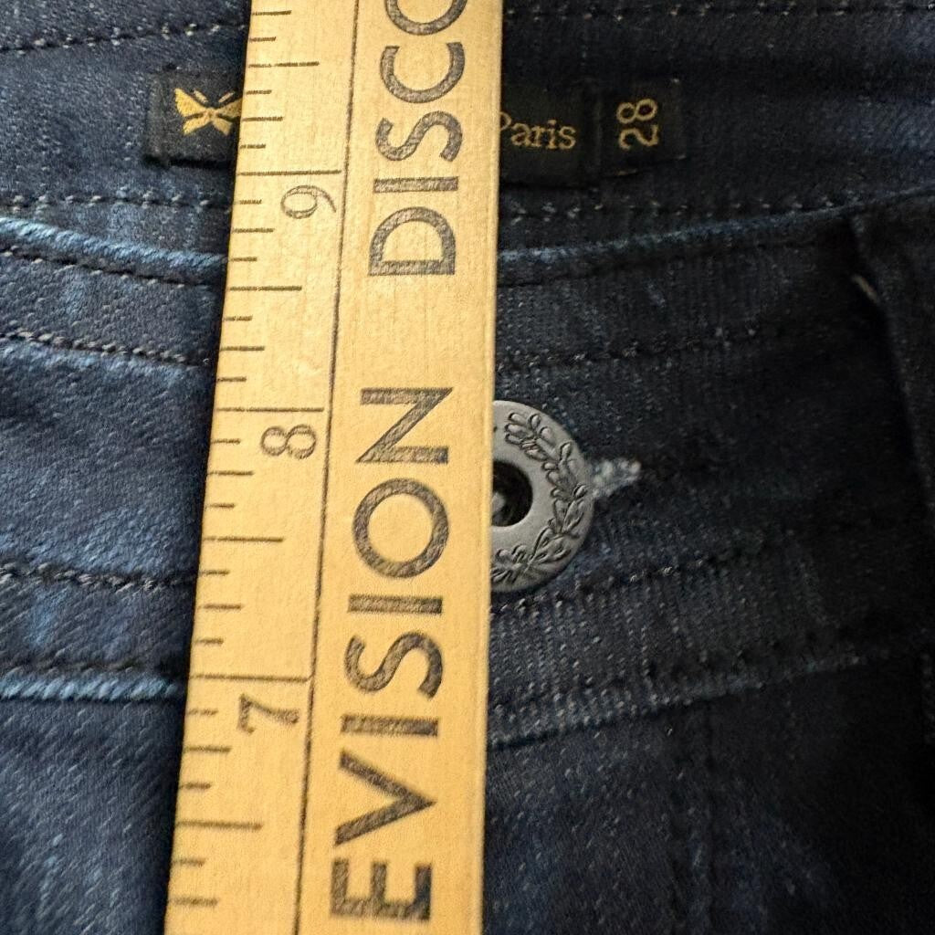 Vertigo Paris Studded Jeans Womens Size 28 Dark Wash Straight Leg Denim VT13123