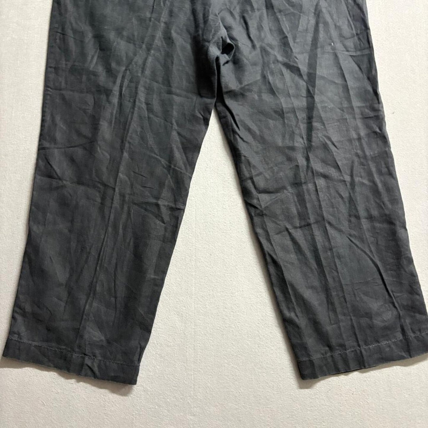 Valerie Stevens Separates Black Linen Pants Womens Plus Size 2X Elastic Waist